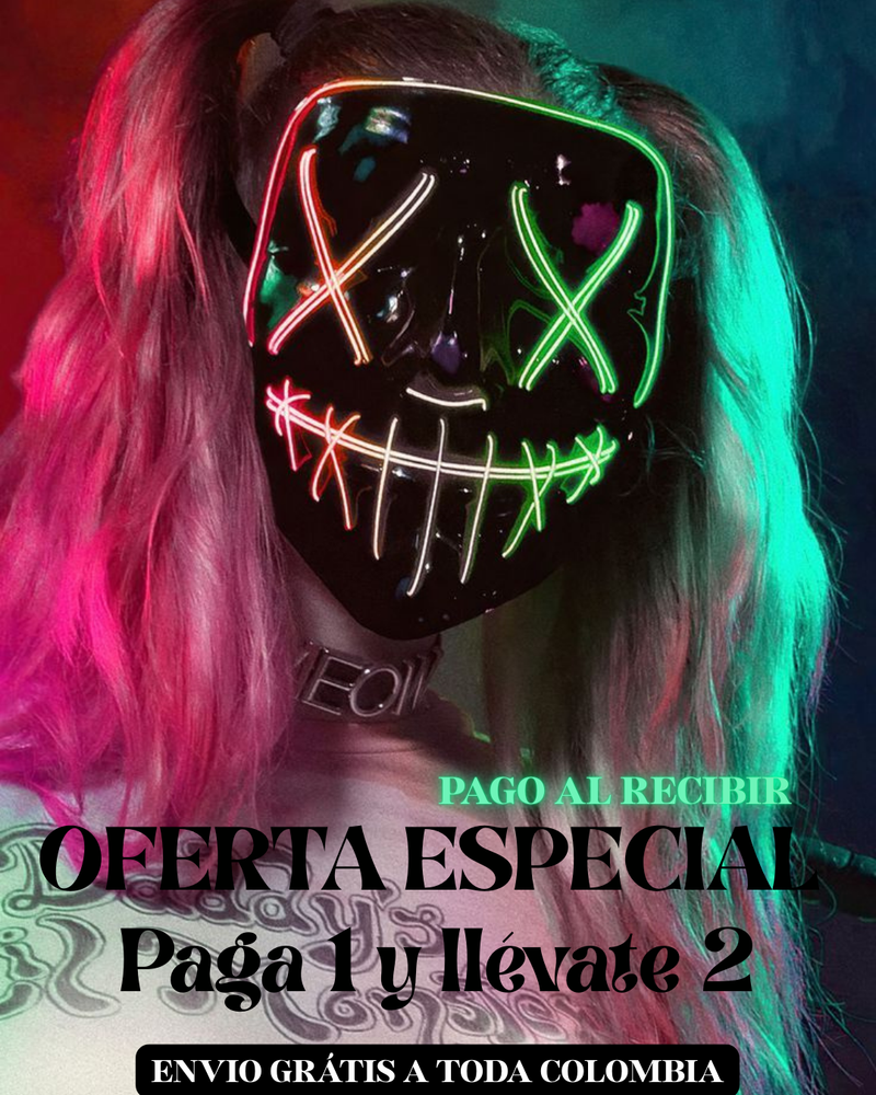 🔥COMBO Paga 1 y llévate 2 Mascara  Led  De La Purga🔥