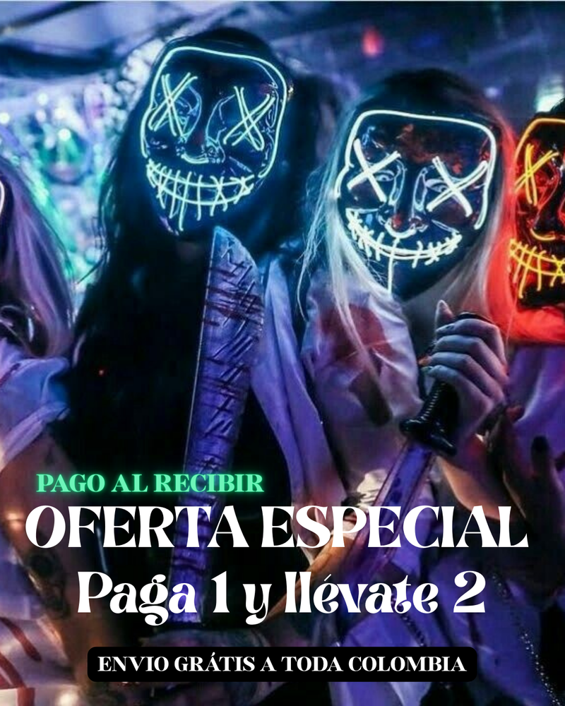 🔥COMBO Paga 1 y llévate 2 Mascara  Led  De La Purga🔥